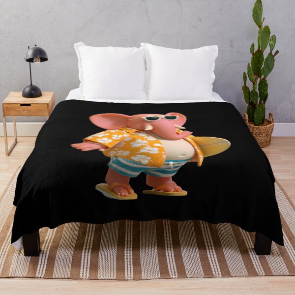 Item preview, Cool Surfing Elephant Hawaiian Shirt Orange Summer 3D Pop Art designed and sold by PANNARUK THAILAND.