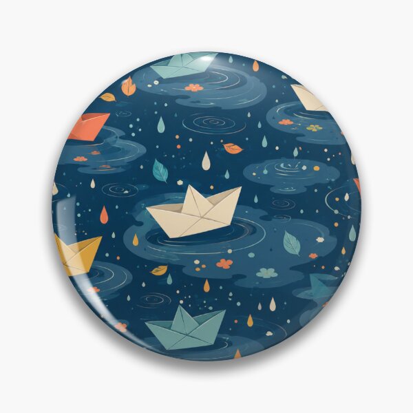 Item preview, Rainy Day Paper Boat Pattern designed and sold by Kooyana04.