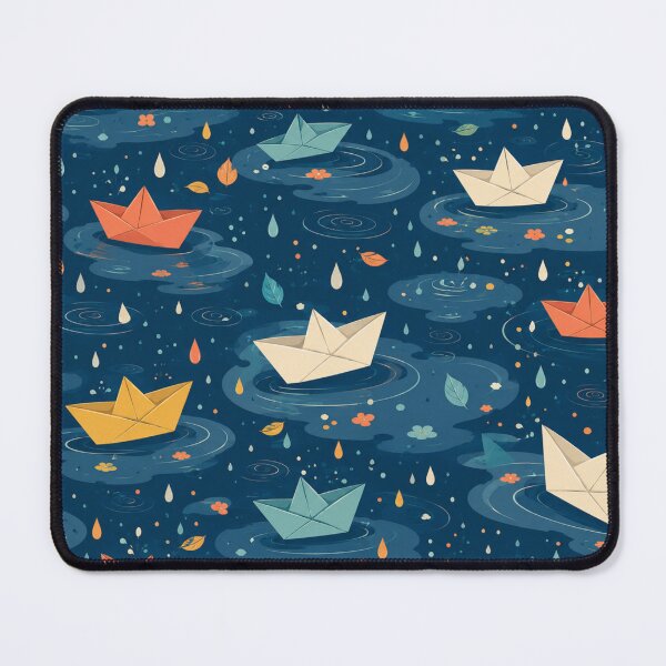 Item preview, Rainy Day Paper Boat Pattern designed and sold by Kooyana04.