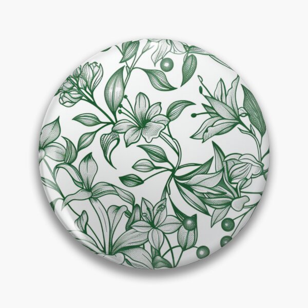 Item preview, Green floral vines designed and sold by Brains3Coffee.