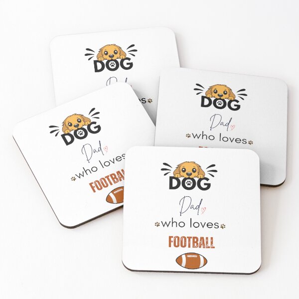 Item preview, Dog Dad Who Loves Football (US) designed and sold by PawFitt.