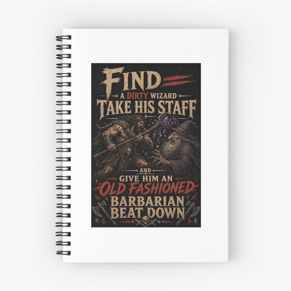 Item preview, Find a dirty wizard, take his staff and give him an old fashioned barbarian beat down.  designed and sold by INEEDBABYPOWDER.