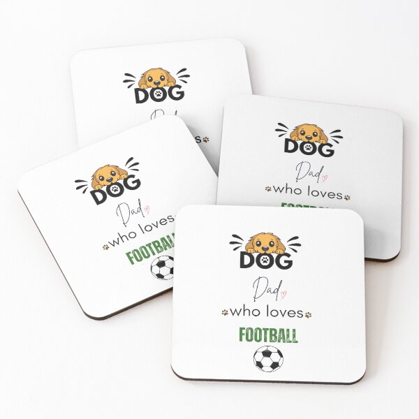 Item preview, Dog Dad Who Loves Football designed and sold by PawFitt.