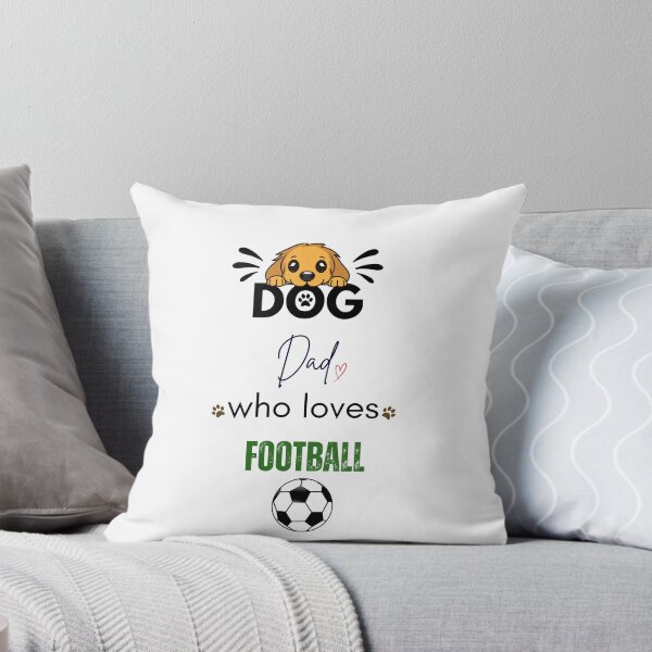 Item preview, Dog Dad Who Loves Football designed and sold by PawFitt.