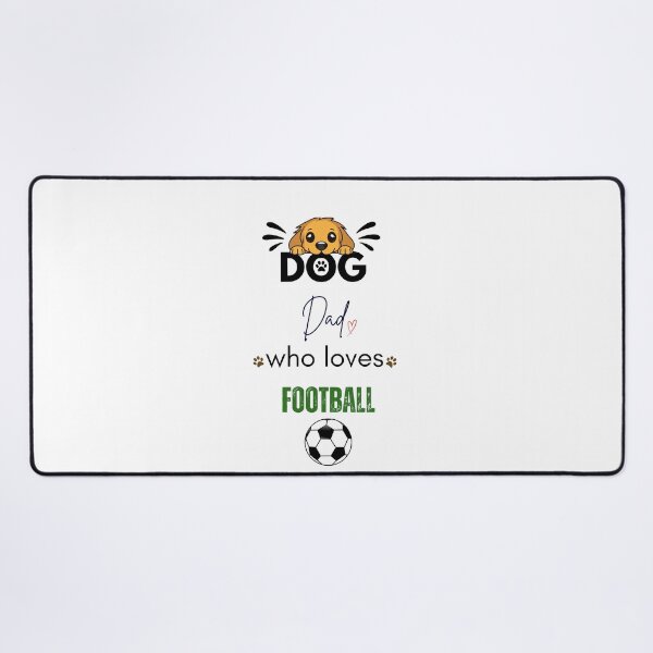 Item preview, Dog Dad Who Loves Football designed and sold by PawFitt.