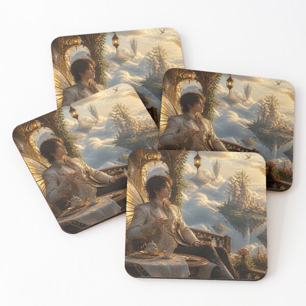 Item preview, Fairy in Floating Tea Pavilion Above Clouds designed and sold by sigmaartstudio.