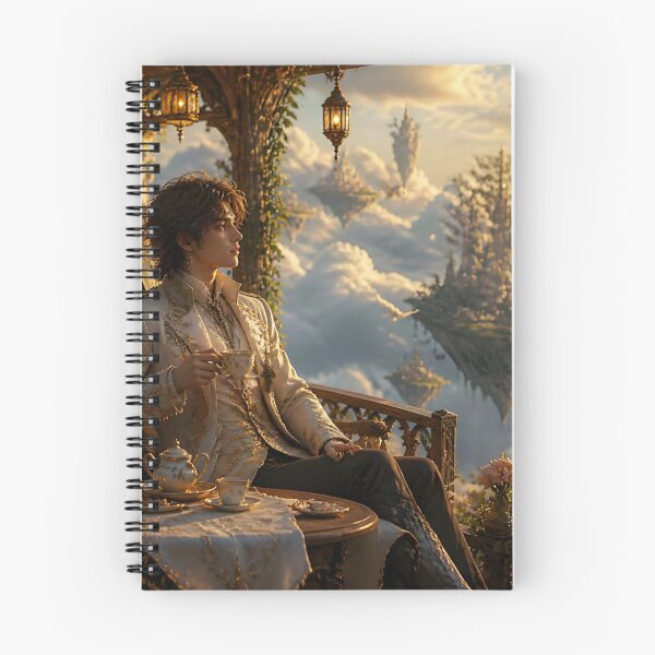 Item preview, Fairy in Floating Tea Pavilion Above Clouds designed and sold by sigmaartstudio.