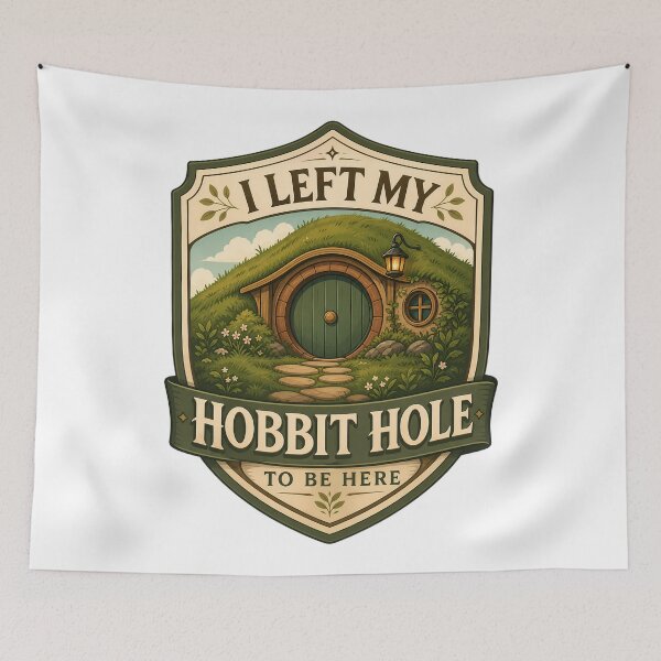 Item preview, I Left My Hobbit Hole To Be Here designed and sold by FrontierCosmic.