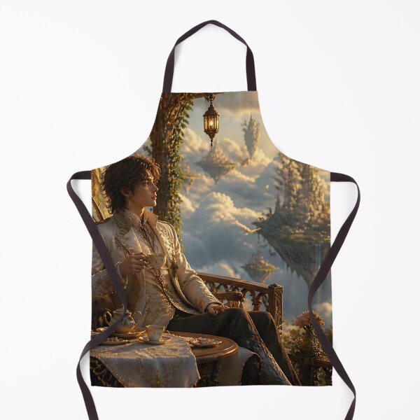 Item preview, Fairy in Floating Tea Pavilion Above Clouds designed and sold by sigmaartstudio.