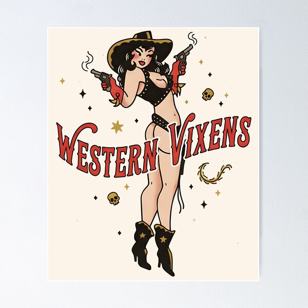 Item preview, Vintage Cowgirl Western Vixens designed and sold by legendaryskins.