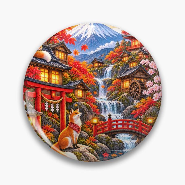 Item preview, Enchanted Fox Village designed and sold by Daihuku2525.