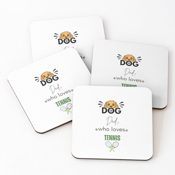 Item preview, Dog Dad Who Loves Tennis designed and sold by PawFitt.