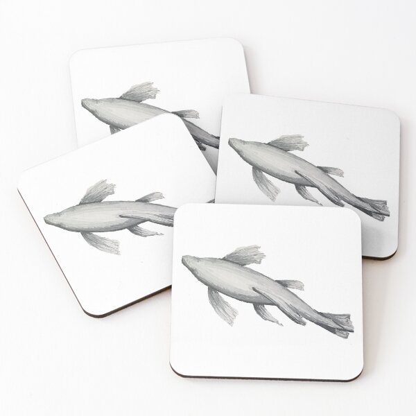 Item preview, Tropical Swimming Fish Gray designed and sold by amnelson05.