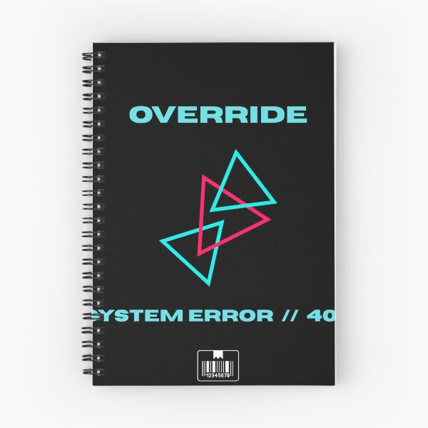 Item preview, Override System Error Cyberpunk Aesthetic Graphic designed and sold by RoyalPrime.