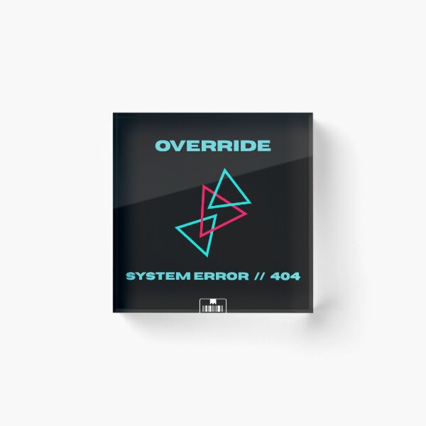 Item preview, Override System Error Cyberpunk Aesthetic Graphic designed and sold by RoyalPrime.