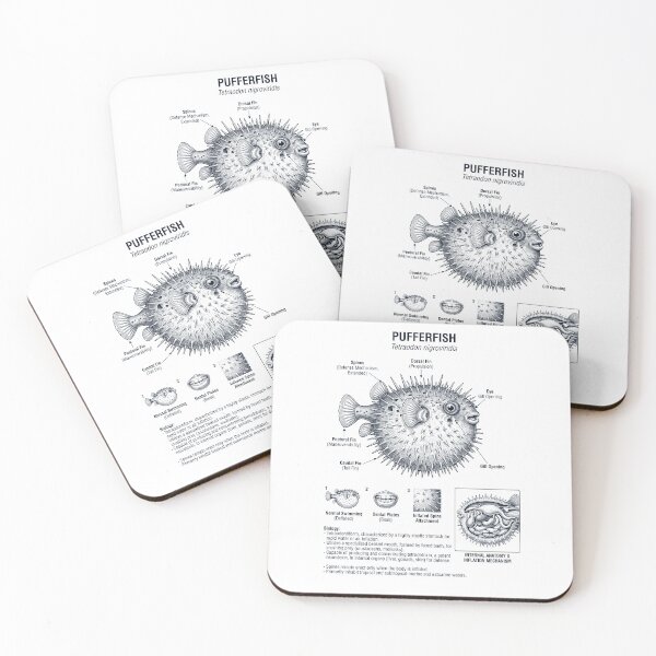 Item preview, Pufferfish Scientific Anatomy Biology Animal Lover designed and sold by dian-rody-crest.