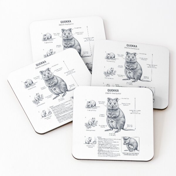 Item preview, Quokka Scientific Anatomy Biology Animal Lover designed and sold by dian-rody-crest.