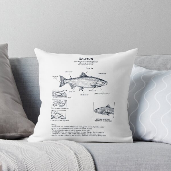 Item preview, Salmon Scientific Anatomy Biology Animal Lover designed and sold by dian-rody-crest.