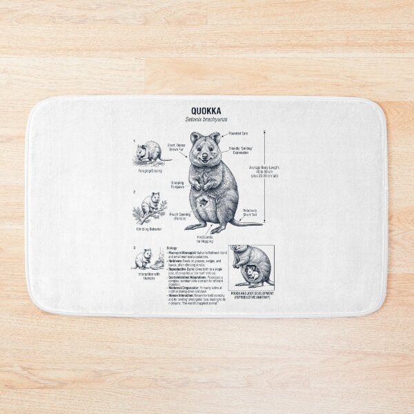 Item preview, Quokka Scientific Anatomy Biology Animal Lover designed and sold by dian-rody-crest.
