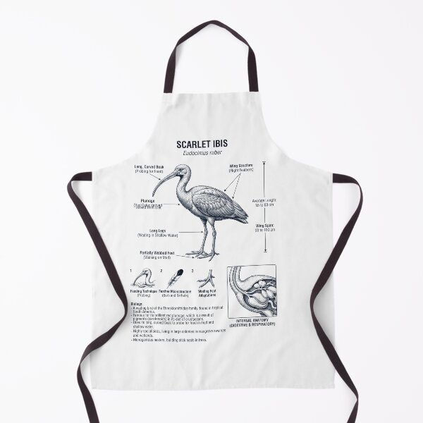 Item preview, Scarlet Ibis Scientific Anatomy Biology Animal Lover designed and sold by dian-rody-crest.