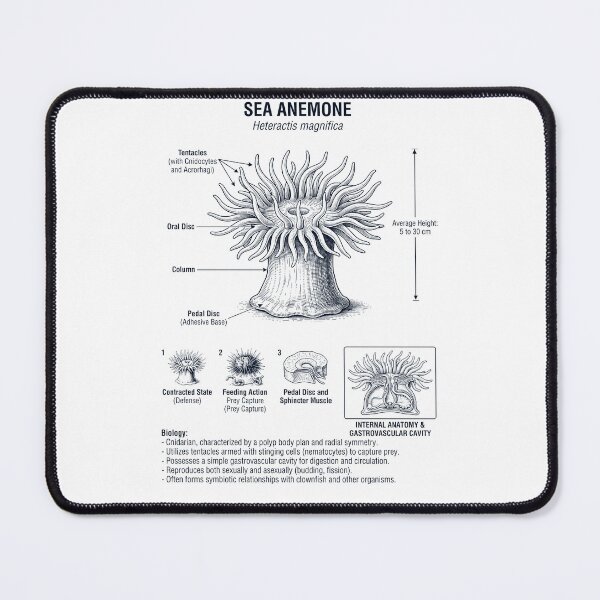 Item preview, Sea Anemone Scientific Anatomy Biology Animal Lover designed and sold by dian-rody-crest.