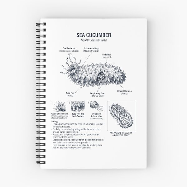 Item preview, Sea Cucumber Scientific Anatomy Biology Animal Lover designed and sold by dian-rody-crest.