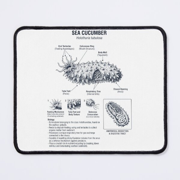Item preview, Sea Cucumber Scientific Anatomy Biology Animal Lover designed and sold by dian-rody-crest.