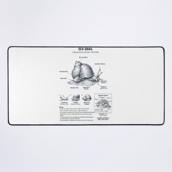 Item preview, Sea Snail Scientific Anatomy Biology Animal Lover designed and sold by dian-rody-crest.
