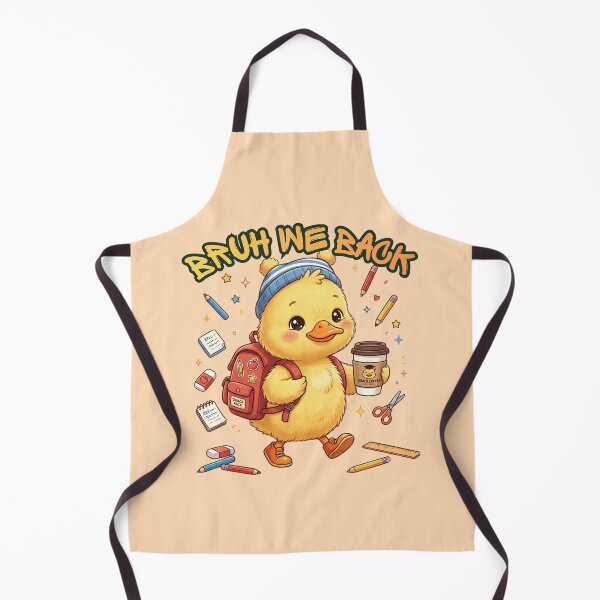 Item preview, Cute baby duck ready for school with a backpack and coffee! Perfect for back to school vibes. designed and sold by BreezifyDesignStudio.