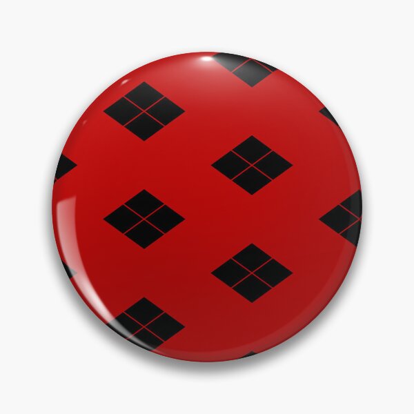 Item preview, Takeda Shingen Crest - Takeda Bishi Samurai Mon Black Red Tile / Japanese Crest  designed and sold by 戦国まーけっと SENGOKU MARKET.
