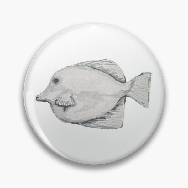Item preview, Yellow Tang Fish Gray designed and sold by amnelson05.