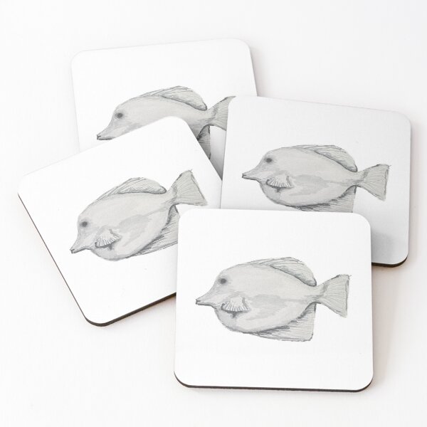 Item preview, Yellow Tang Fish Gray designed and sold by amnelson05.