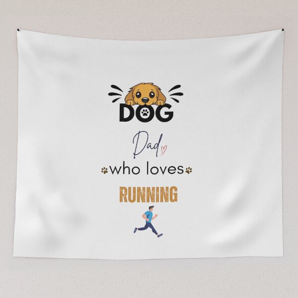 Item preview, Dog Dad Who Loves Running designed and sold by PawFitt.