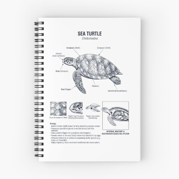Item preview, Sea Turtle Scientific Anatomy Biology Animal Lover designed and sold by dian-rody-crest.