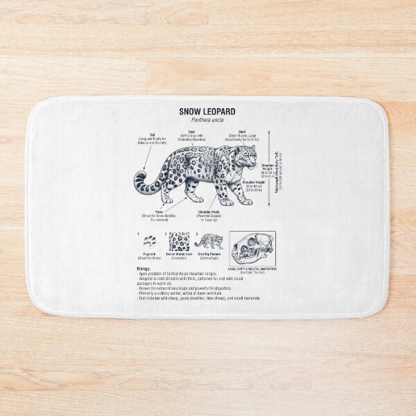 Item preview, Snow Leopard Scientific Anatomy Biology Animal Lover designed and sold by dian-rody-crest.