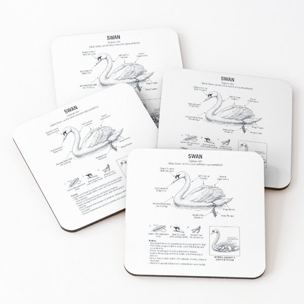 Item preview, Swan Scientific Anatomy Biology Animal Lover designed and sold by dian-rody-crest.