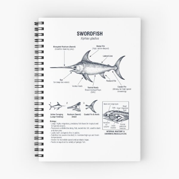 Item preview, Swordfish Scientific Anatomy Biology Animal Lover designed and sold by dian-rody-crest.