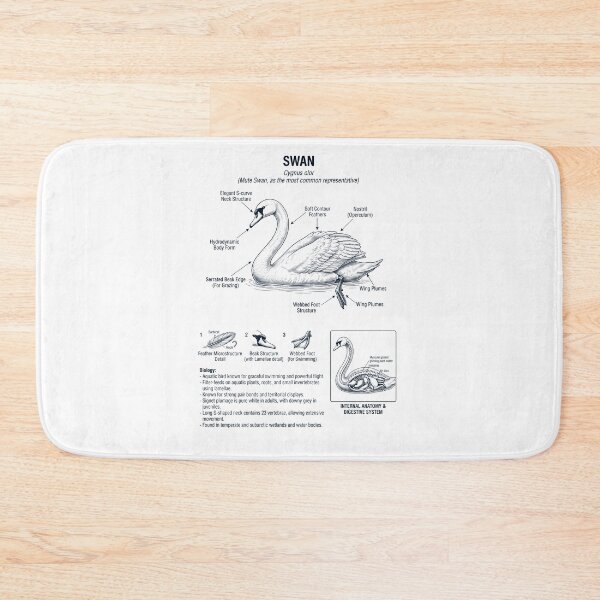 Item preview, Swan Scientific Anatomy Biology Animal Lover designed and sold by dian-rody-crest.