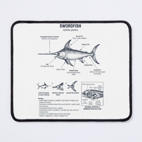 Item preview, Swordfish Scientific Anatomy Biology Animal Lover designed and sold by dian-rody-crest.