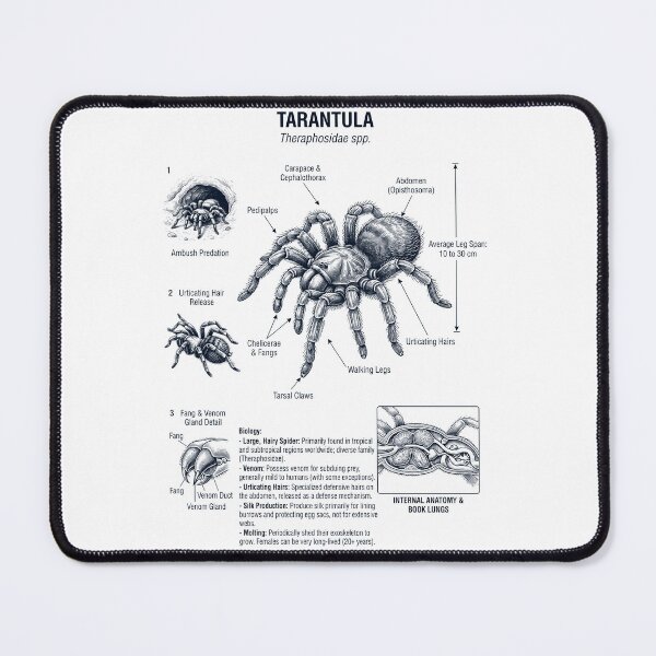 Item preview, Tarantula Scientific Anatomy Biology Animal Lover designed and sold by dian-rody-crest.