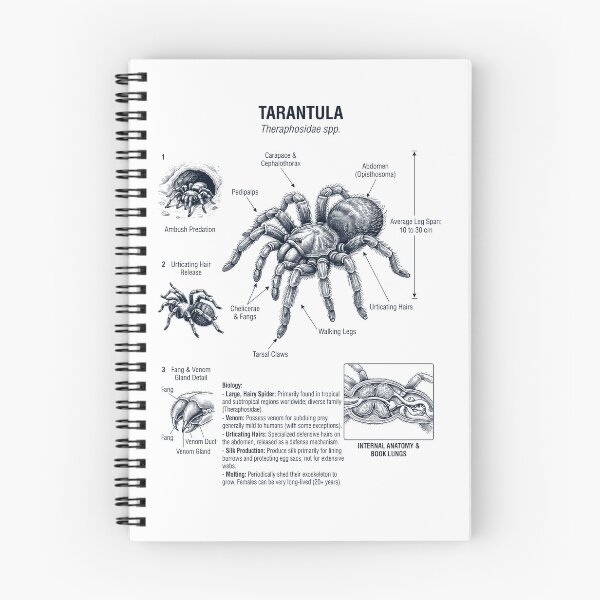 Item preview, Tarantula Scientific Anatomy Biology Animal Lover designed and sold by dian-rody-crest.
