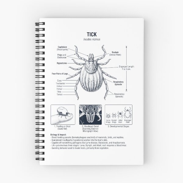 Item preview, Tick Scientific Anatomy Biology Animal Lover designed and sold by dian-rody-crest.