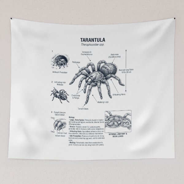 Item preview, Tarantula Scientific Anatomy Biology Animal Lover designed and sold by dian-rody-crest.