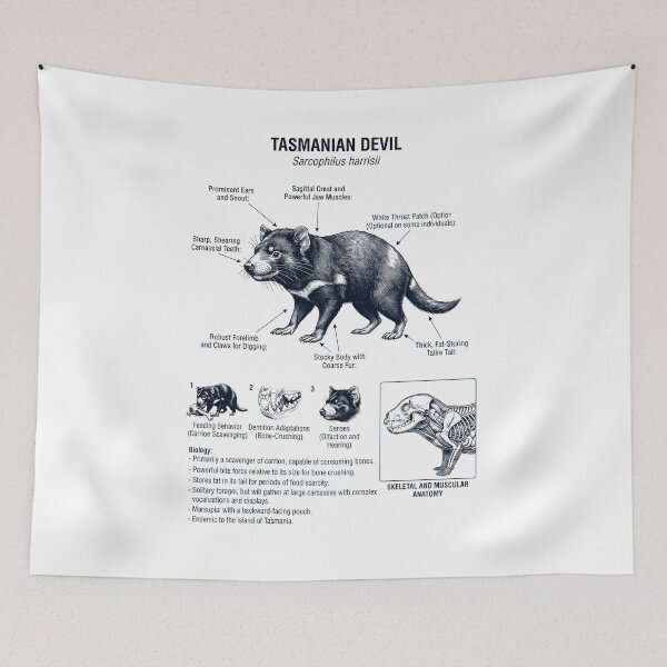 Item preview, Tasmanian Scientific Anatomy Biology Animal Lover designed and sold by dian-rody-crest.