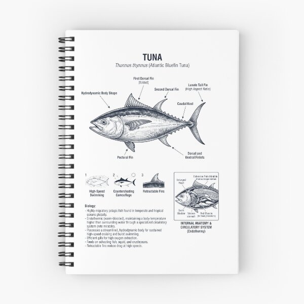 Item preview, Tuna Scientific Anatomy Biology Animal Lover designed and sold by dian-rody-crest.