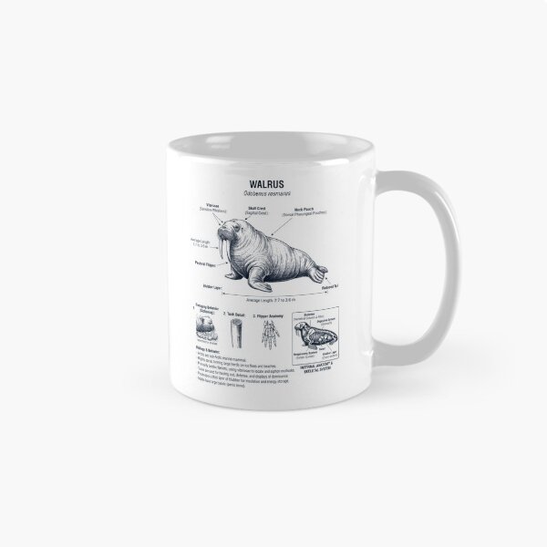 Item preview, Walrus Scientific Anatomy Biology Animal Lover designed and sold by dian-rody-crest.