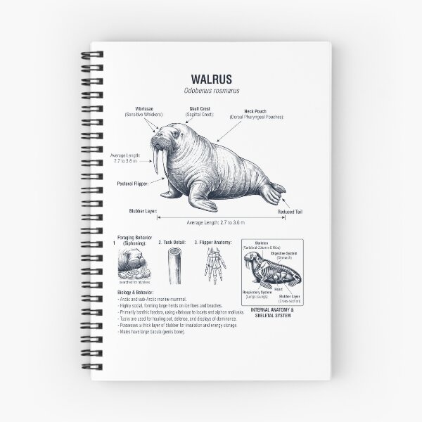 Item preview, Walrus Scientific Anatomy Biology Animal Lover designed and sold by dian-rody-crest.