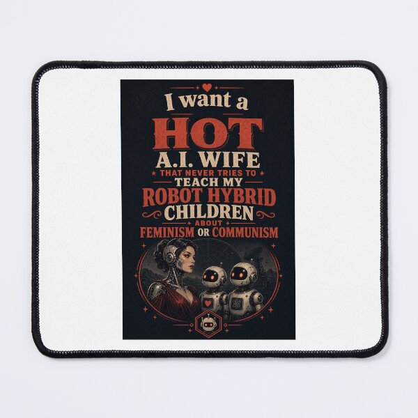 Item preview, I want a hot ai wife that never tries to teach my robot hybrid children about feminism or communism designed and sold by INEEDBABYPOWDER.