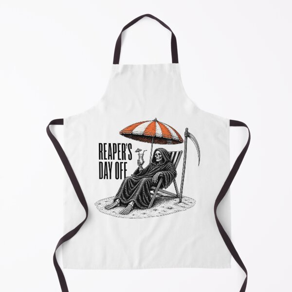 Item preview, Reaper's Day Off — Funny Grim Reaper Beach Vacation Shirt designed and sold by Uglyandcute.