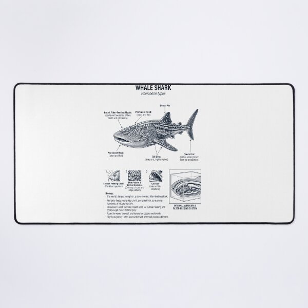 Item preview, Whale Shark Scientific Anatomy Marine Biology Animal Lover designed and sold by dian-rody-crest.